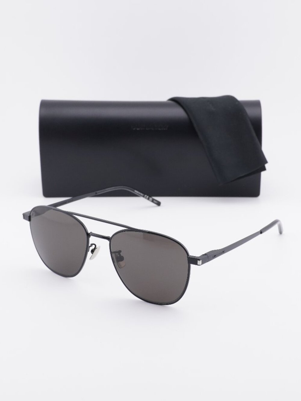 Saint Laurent SL531 009 Aviator Sunglasses - Black \ Black